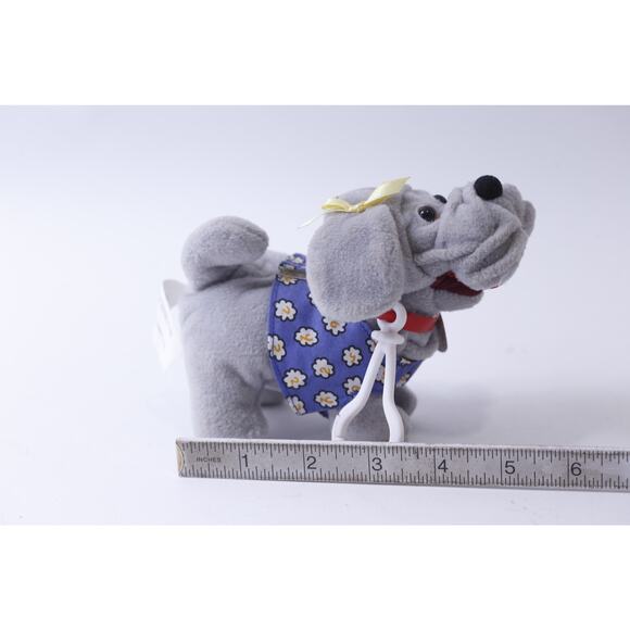 Wrinkles, Ganz, The Dog, Beanie, Plush. 90s Vintage, Keychain, Plastic, Key Ring - Picture 3 of 5